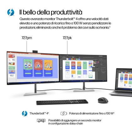 HP Monitor serie 7 Pro 4K Thunderbolt 4 da 27 - 727pk