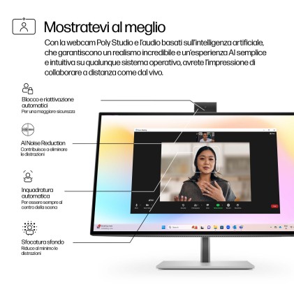 Hp Monitor 27 Led Ips 16:9 4K Uhd 5Ms 400 Cdm, Serie 7 Pro 727Pm, Webcam, Pivot, Usbc, Dp/Hdmi, Mult