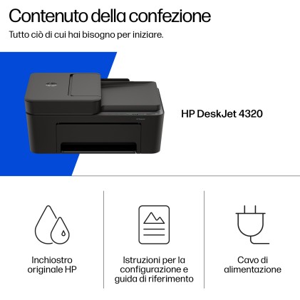HP DeskJet 4320 Wireless All-in-One Colore Stampante