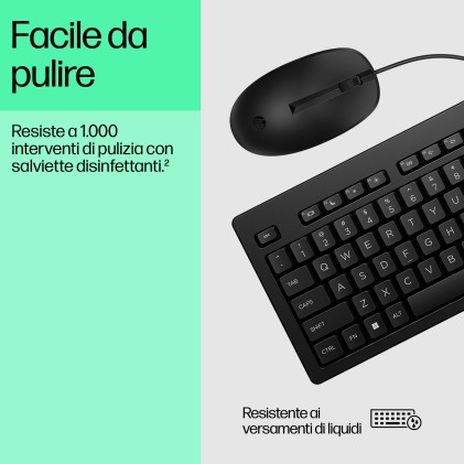 HP Mouse e tastiera 225 Wired