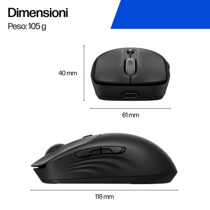 HP Mouse wireless ricaricabile 705