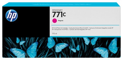 ORIGINALE HP Cartuccia d&#39;inchiostro magenta B6Y09A 771C 775ml