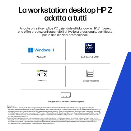 Hp Wks Z1 G1I Tower Workstation Ai Ultra 9 285K 32Gb 1T Ssd Win 11 Pro