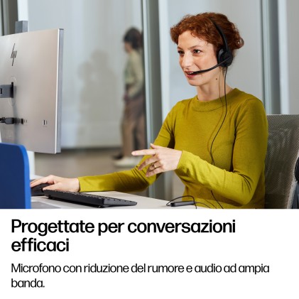 HP Poly Cuffie cablate monoaurali Mission 415 USB
