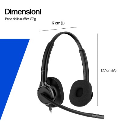 HP Poly Cuffie stereo cablate Mission 425 USB Classic