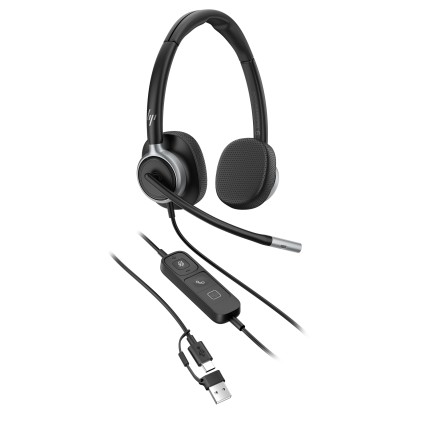 HP Poly Cuffie cablate stereo Mission 625 USB