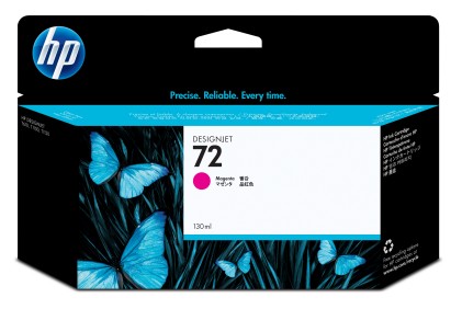 Hp Cart Ink 72 Magenta Vivera 130 Ml Per Plotter 1100/T610