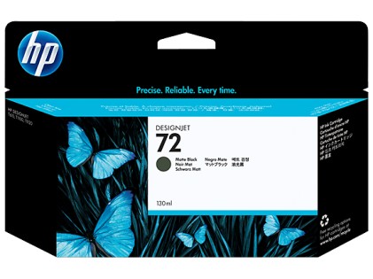 Hp Cart Ink 72 Nero Opaco Vivera 130 Ml Per Plotter 1100/T610