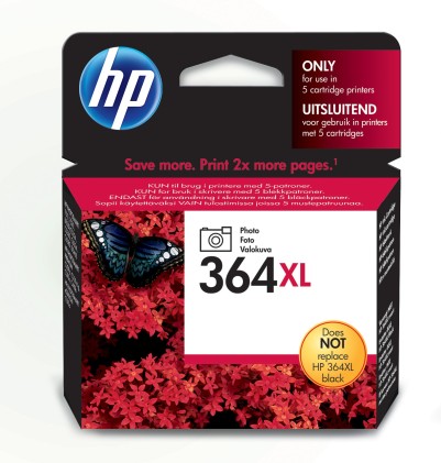 Hp Cart Ink Nero Photo 364 Xl Per Photosmart C5380-C6