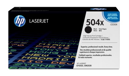 ORIGINALE HP toner nero CE250X 504X 10500 pagine