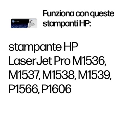 ORIGINALE HP toner nero CE278A 78A 2100 pagine