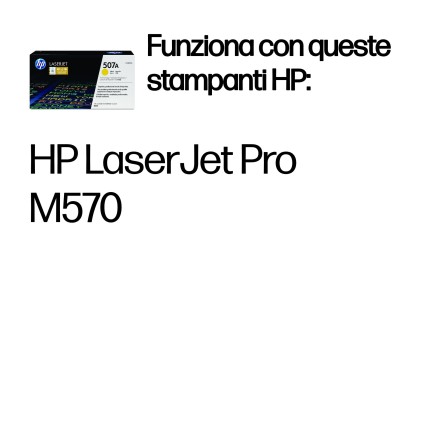 ORIGINALE HP toner giallo CE402A 507A 6000 pagine