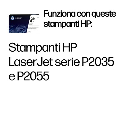 ORIGINALE HP toner nero CE505A 05A 2300 pagine