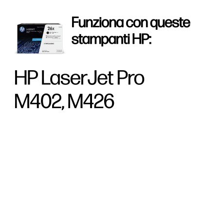 ORIGINALE HP Multipack nero CF226XD 26X