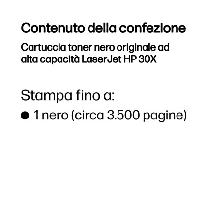 Hp Toner Nero 30X 3.500Pagine Per M203/M227 Ts