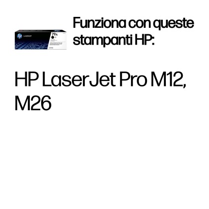 ORIGINALE HP toner nero CF279A 79A 1000 pagine