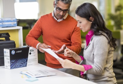 ORIGINALE HP toner nero CF280A 80A 2560 pagine standard