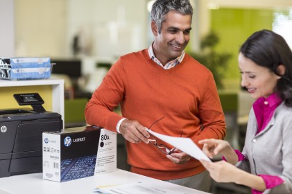 ORIGINALE HP toner nero CF280A 80A 2560 pagine standard