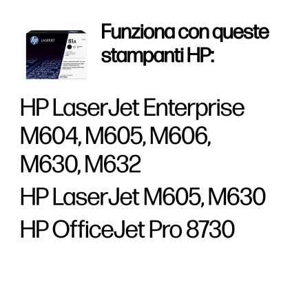 HP Cartuccia toner originale nero 81A LaserJet