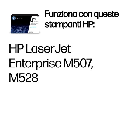 ORIGINALE HP toner nero CF289X 89X 10000 pagine