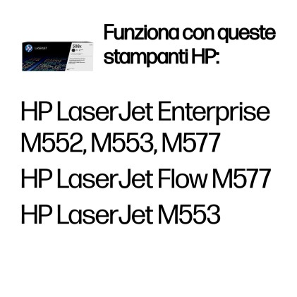 ORIGINALE HP toner nero CF360X 508X 12500 pagine alta capacitа