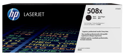 ORIGINALE HP toner nero CF360X 508X 12500 pagine alta capacitа