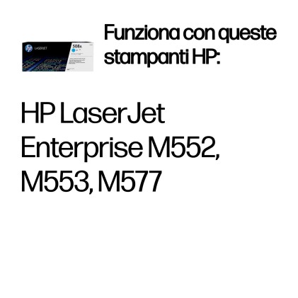 Hp Toner Ciano 508A 5000 Pagine Per M552/M553/M577