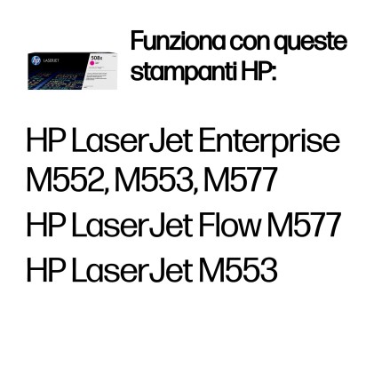 ORIGINALE HP toner magenta CF363X 508X 9500 pagine alta capacitа
