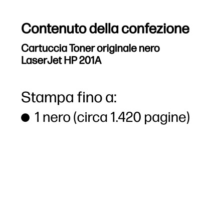 ORIGINALE HP toner nero CF400A 201A 1420 pagine standard