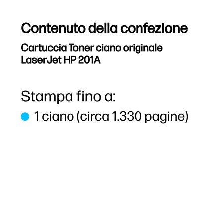 ORIGINALE HP toner ciano CF401A 201A 1330 pagine standard