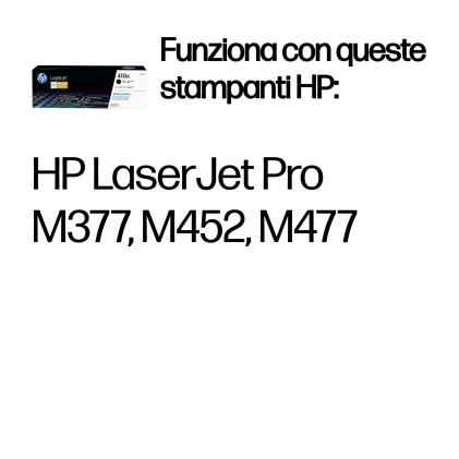Hp originale Toner Nero 410A 2300Pag Per Lj Pro M452 M477