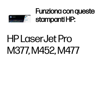 Hp originale Toner Ciano 2300Pag Per Lj Pro M452 M477