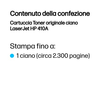 Hp originale Toner Ciano 2300Pag Per Lj Pro M452 M477