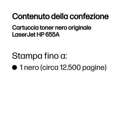 HP Cartuccia toner nero originale LaserJet 655A
