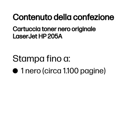 Hp Toner Nero Laserjet 205A