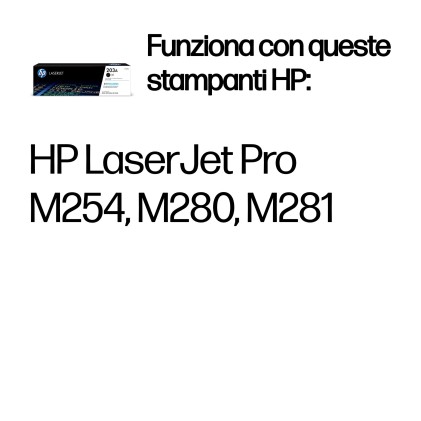Hp Toner Nero Per Lj M254/M280/M281 1400Pag Ts