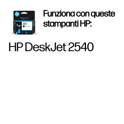 Hp Cart Ink Nero 301 Per Dj1000/2000 Ts