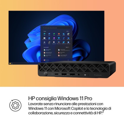 Hp Pc Dm Prodesk 4 Mini G1I Ultra 7 265T 24Gb 1T Ssd Win 11 Pro