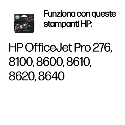 Hp Cart Ink 950Xl Nero 2300 Pagine Ts