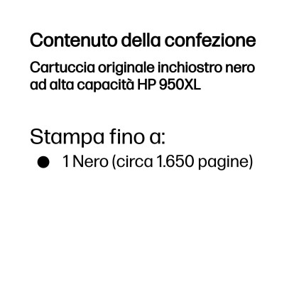 Hp Cart Ink 950Xl Nero 2300 Pagine Ts