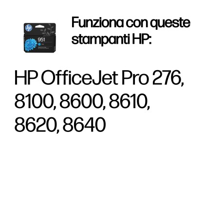 HP Cartuccia originale inchiostro ciano 951