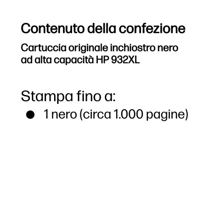 ORIGINALE HP Cartuccia d'inchiostro nero CN053AE 932 XL 1000 pagine Cartucce d'inchiostro