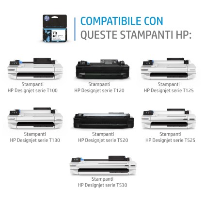 ORIGINALE HP Cartuccia d'inchiostro nero CZ129A 711 38ml ink cartridge, standard