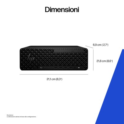 Hp Wks Z2 Sff G1I Workstation Ai Wolf Pro Security Edition Ultra 7 265 32Gb 1T Ssd Rtx A400 4Gb Win