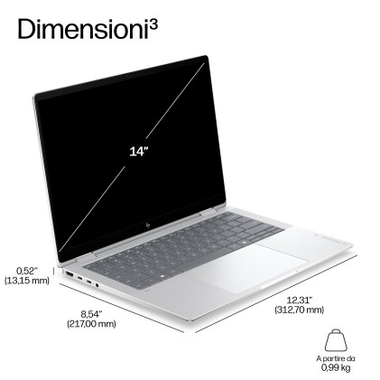 Hp Nb Elitebook X Intel Core Ultra 7 358H 32Gb 1Tb 14 2.8K Oled Win 11 Pro
