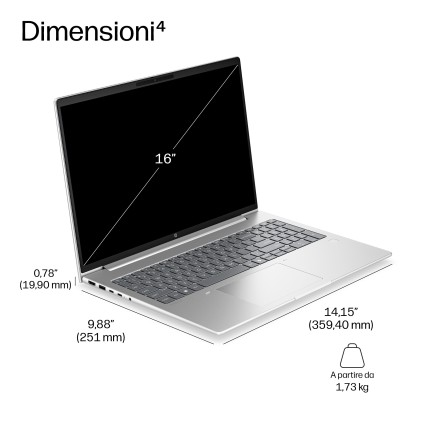 Hp Nb Probook 4 G2A16Ai Amd Ryzen 7 250 16Gb 512Gb Ssd 16 Win 11 Pro