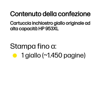 Hp Cart Ink Giallo 953Xl Per Oj Pro 8210/8740/8730 Ts