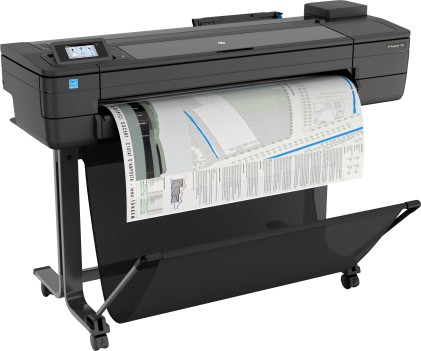 Hp Plotter  Designjet T730 36&#34;A0, Glan/Wifi, Taglierina Automatica, Piedistallo Incluso