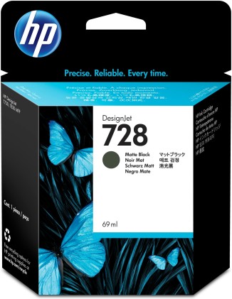 Cartuccia HP originale 728 69-ml Matte Black DesignJet