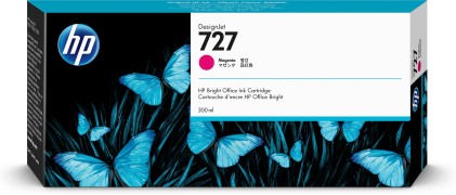 ORIGINALE HP Cartuccia d&#39;inchiostro magenta F9J77A 727 300ml